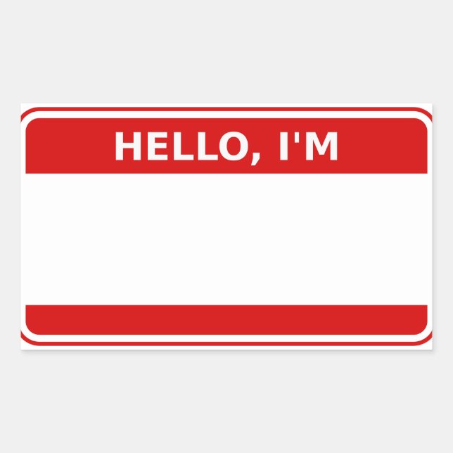 Sticker Nametags for events (Front)