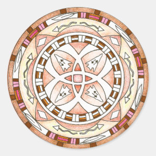 Sticker Native American Southwestern mandala