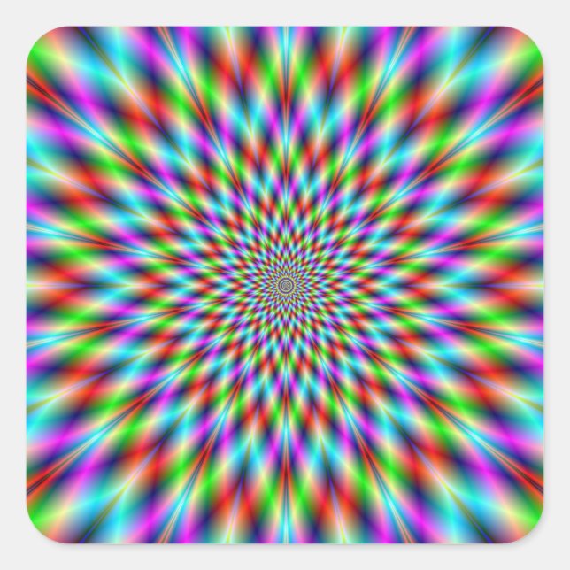 Sticker  Neon Star Exploding (Front)