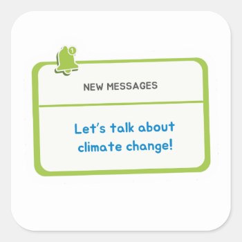 Sticker - New Messages For Climate by Citizens_Climate at Zazzle