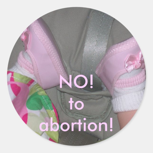 Sticker "NO! to abortion!" (Front)