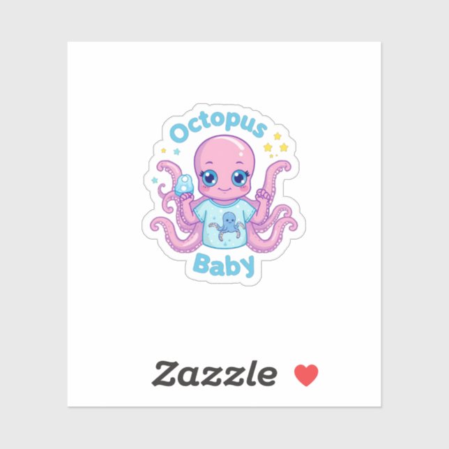 Sticker  Octopus Baby  (Sheet)