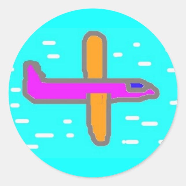 Sticker of airplane (Front)