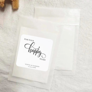 Sticker Of Happy Tears   Wedding Confetti 
