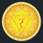 Sticker of Power, Fire, Strength, Sun Chakra<br><div class="desc">Manipura 3rd Chakra
Solar Plexus; Tattva; s Fire. Its main aspects is Vision,  Form,  Ego and strength. The Sun.</div>