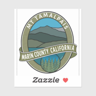 Sticker Oval Mt Tamalpais Marin County California