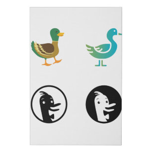 Sticker Pack - Duck Faux Canvas Print