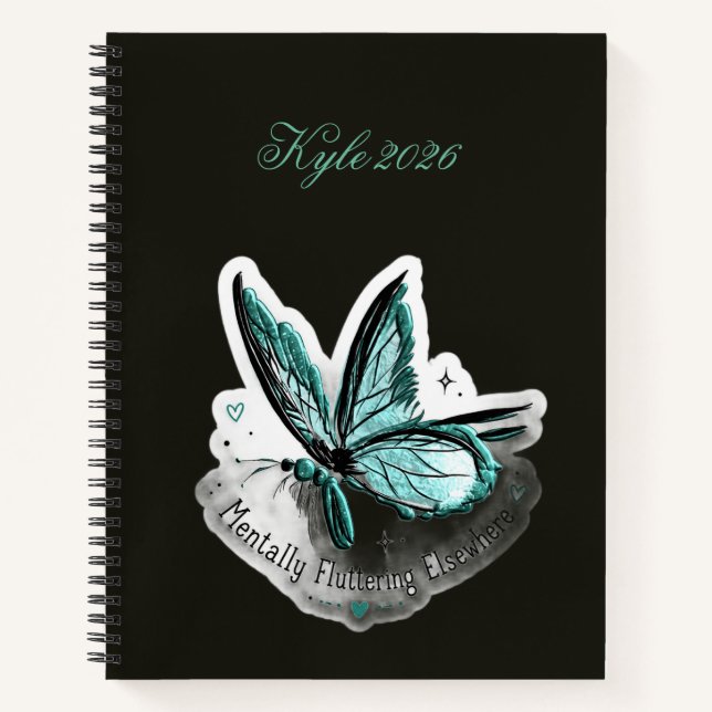 Sticker Phrase cap  Notebook (Front)