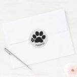 Sticker - Polydactyl Right Paw Print