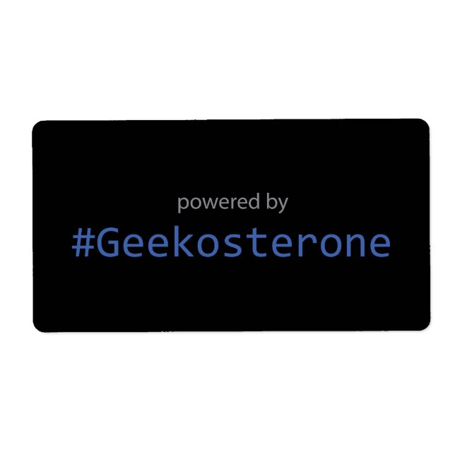 Sticker - Powered by #Geekosterone (Front)