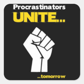 Sticker Procrastinators Unite
