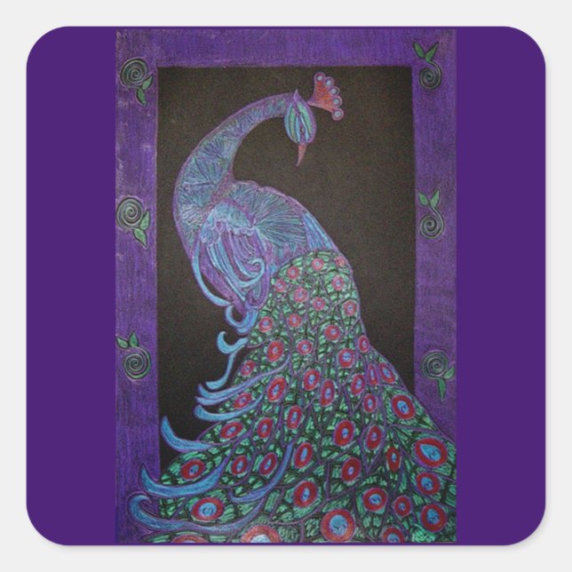 Sticker -Proud Peacock (Front)