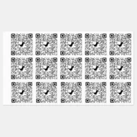 Rick Roll QR Code Rickrolled Square Sticker, Zazzle