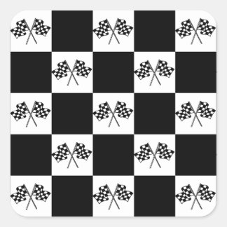 Sticker Race Auto car Racing Checkered Flags Flag