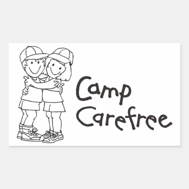 Sticker (rectangle) | Camp Carefree (Front)