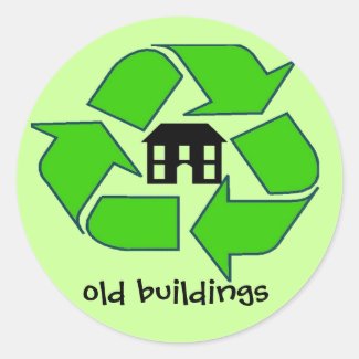 Sticker - Recycle - old buildings