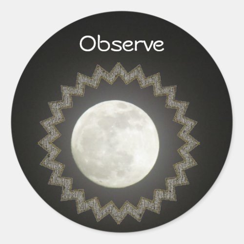 Sticker rnd _ Moon  Observe