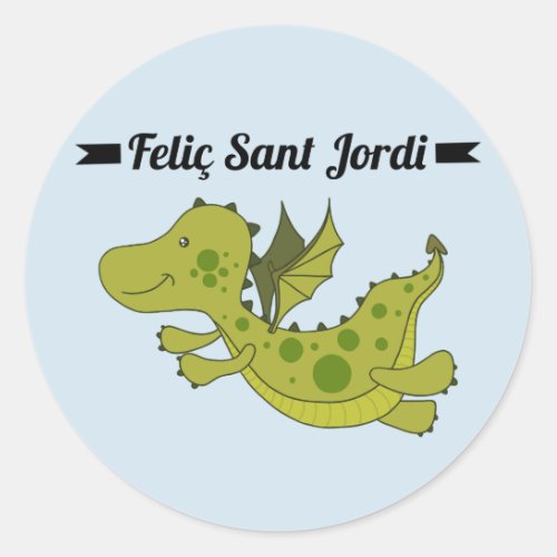 Sticker Rodona Feli Sant Jordi Classic Round Sticker