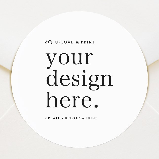 Sticker Roll | Your Design Upload 1.5" Round (Totally custom envelope seals for everyday correspondence, special occasions or seasonal mail)