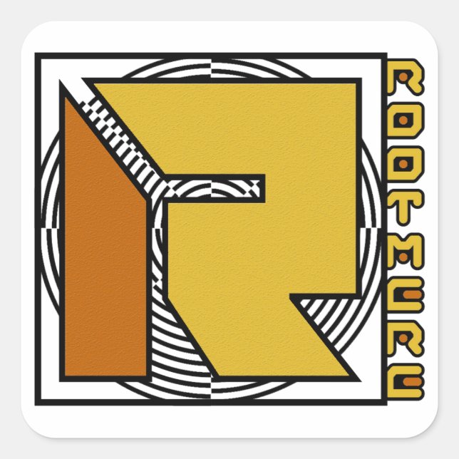 Sticker, Rootmere Music Square Sticker (Front)