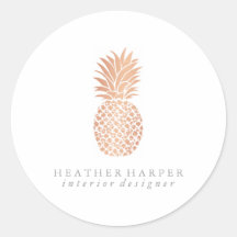 Sticker - Rose Gold Pineapple