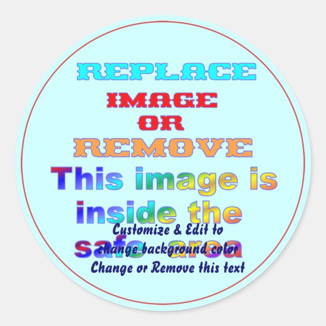 Sticker Round All sizes (Front)