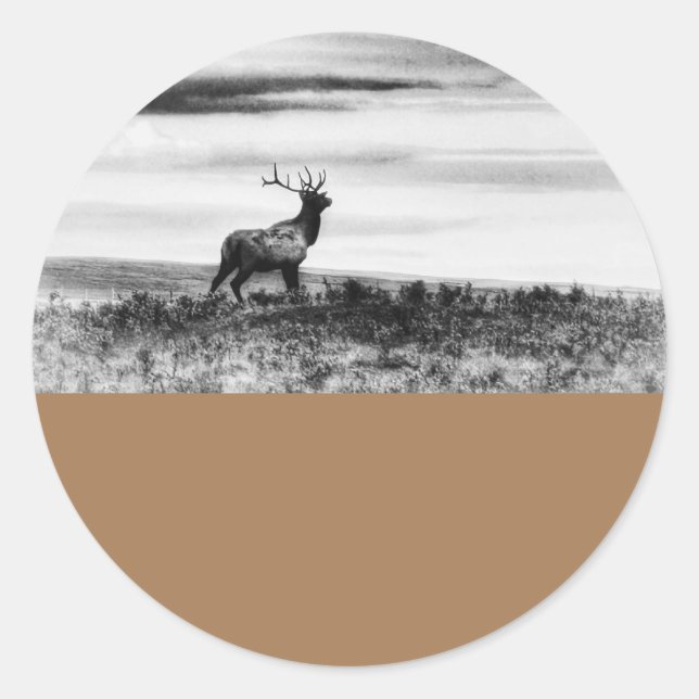 Sticker Rustic Elk (Front)