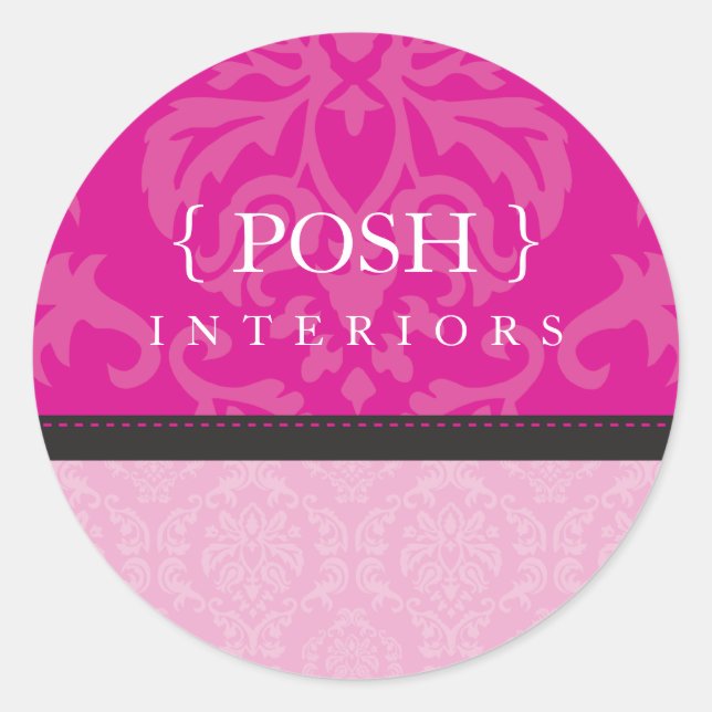 STICKER SEAL :: divinely damask 1B (Front)