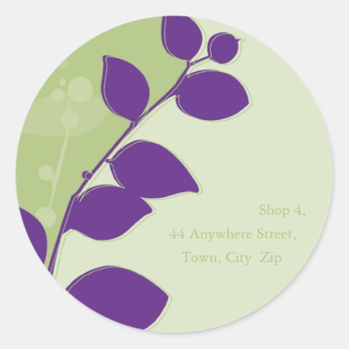 STICKER SEAL  gum foliage 2