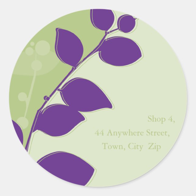 STICKER SEAL :: gum foliage 2 (Front)
