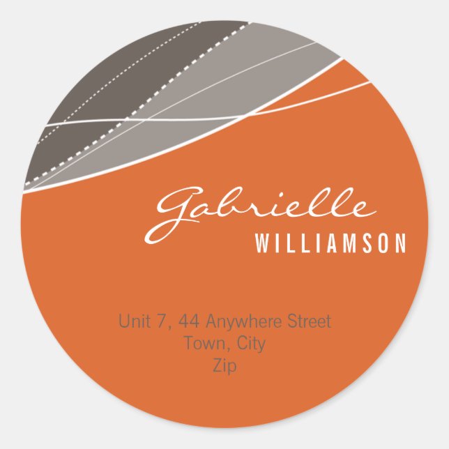 STICKER SEAL :: modern elegance 8 (Front)