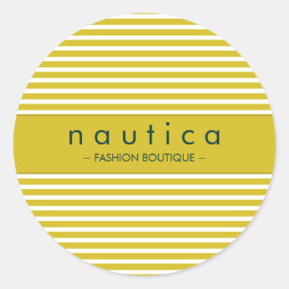 STICKER SEAL :: nautical striped 16