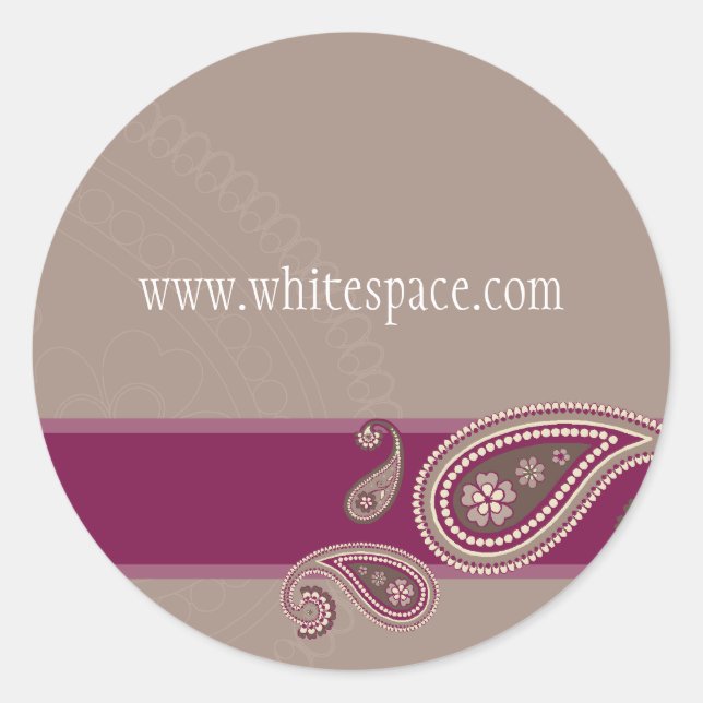 STICKER SEAL :: Paisley 3 (Front)