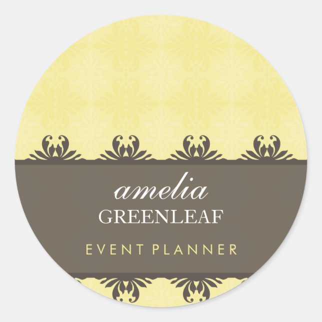 STICKER SEAL :: stylish patterned 1 (Front)