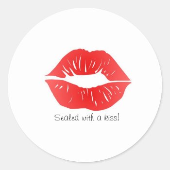 Sticker - Sealed With A Kiss! by PawsitiveDesigns at Zazzle