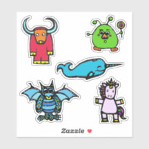 Sticker Sheet 6x6 "the alphabet book" (Glossy)