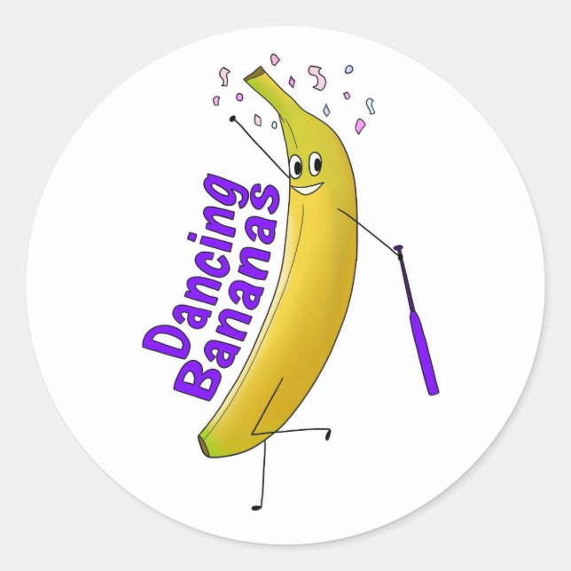 Sticker Sheet - Dancing Bananas (Front)