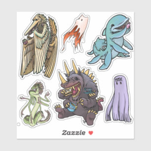 Sticker Sheet - Monster Tea Party