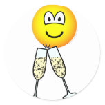 Clinking glasses emoticon Champagne : Emoticons @ emofaces.com