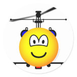 Helicopter emoticon : Emoticons @ emofaces.com