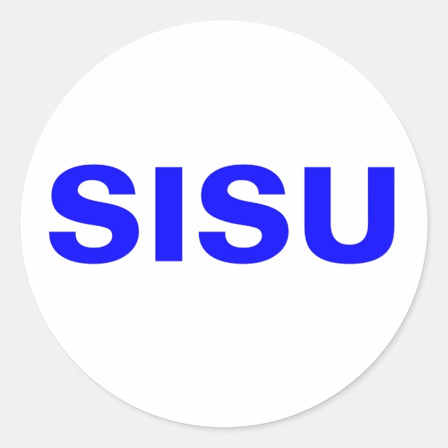 Sticker SISU Nature & Spirit of the Finnish People (Front)