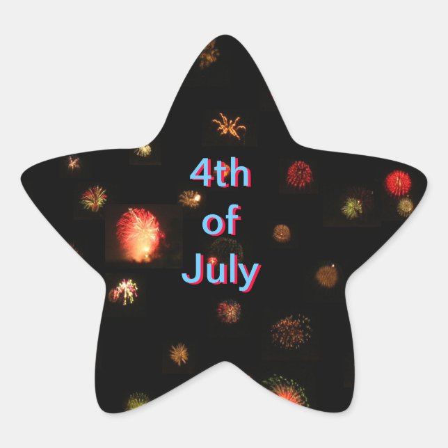 Sticker (star) - 4th of July (Front)