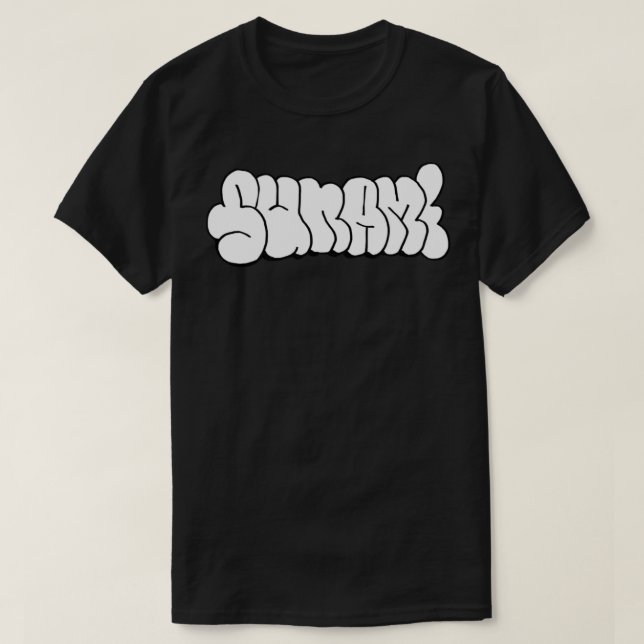 Sticker style sunami T-Shirt (Design Front)