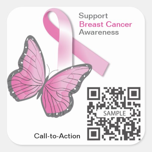 Sticker Template Breast Cancer Awareness