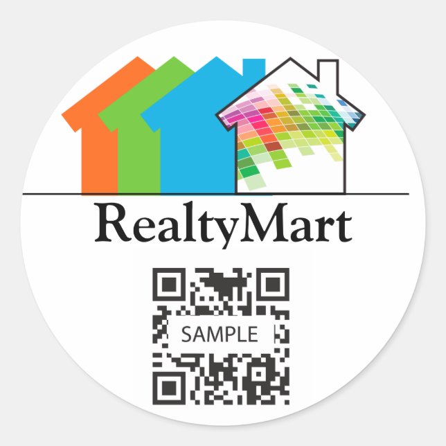 Sticker Template Real Estate House (Front)