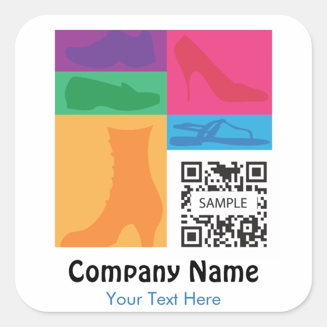 Sticker Template Retail Shoes (Front)