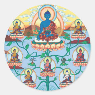 STICKER The 8 Medicine Buddhas