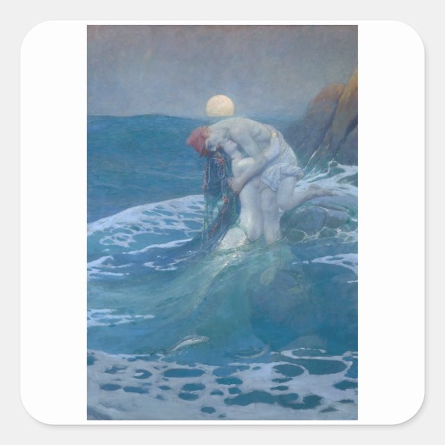 STICKER : THE MERMAID : HOWARD PYLE (Front)