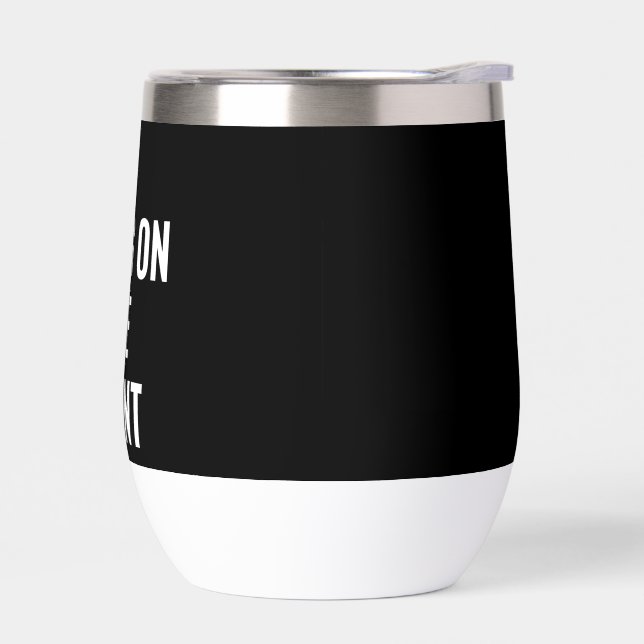 Sticker Thermal Wine Tumbler (Left)