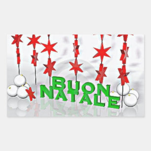 STICKER TO SAY **MERRY CHRISTMAS** "ITALIAN STYLE"